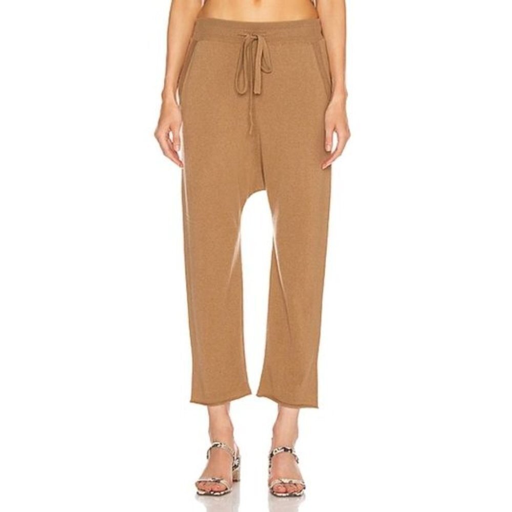 Nili Lotan Luna Cashmere Camel Sweatpant S NWT $595